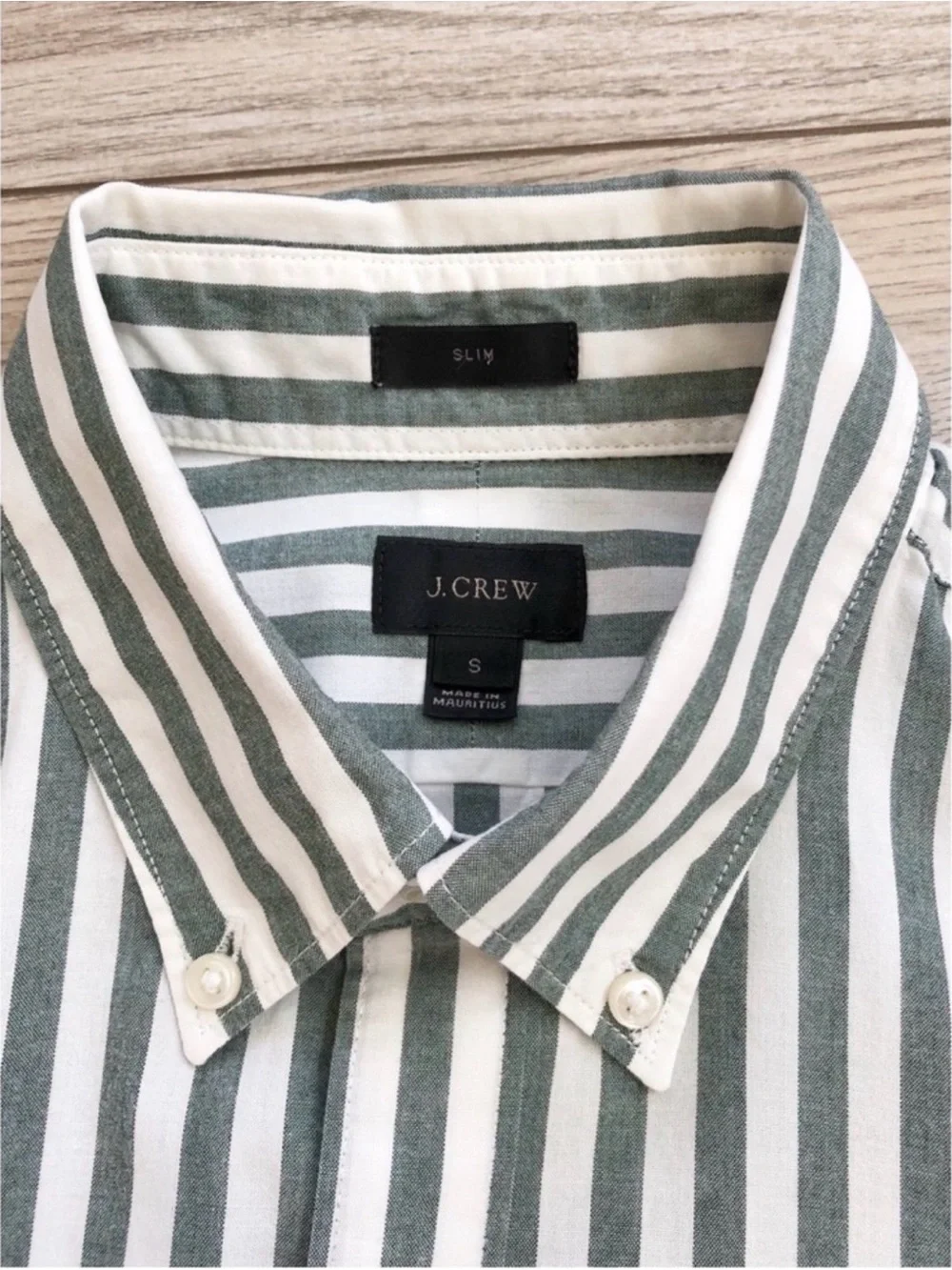 J. Crew Men's Vertical Stripe Button-Down Shirt